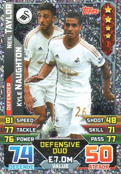 2015-16 Topps Match Attax Premier League - Duo #456 Neil Taylor / Kyle Naughton Front
