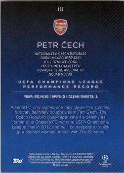 2015-16 Topps UEFA Champions League Showcase - Gold #138 Petr Cech Back