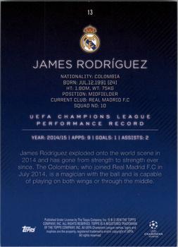 2015-16 Topps UEFA Champions League Showcase - Black #13 James Rodríguez Back