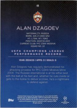 2015-16 Topps UEFA Champions League Showcase - Black #44 Alan Dzagoev Back