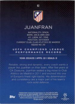 2015-16 Topps UEFA Champions League Showcase - Black #62 Juanfran Back