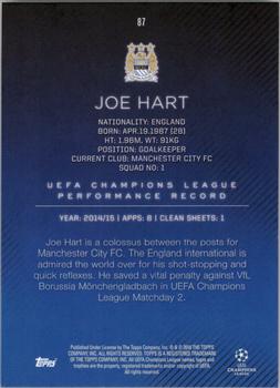 2015-16 Topps UEFA Champions League Showcase - Black #87 Joe Hart Back