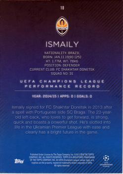 2015-16 Topps UEFA Champions League Showcase - Champions #18 Ismaily Back