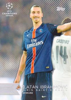 2015-16 Topps UEFA Champions League Showcase - Blank Backs #2 Zlatan Ibrahimovic Front