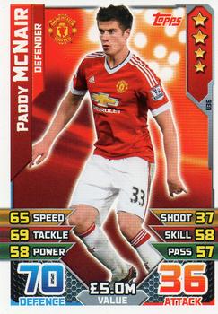 2015-16 Topps Match Attax Premier League Extra #U36 Paddy McNair Front