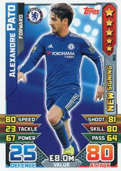 2015-16 Topps Match Attax Premier League Extra - New Signings #NS5 Alexandre Pato Front