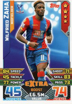 2015-16 Topps Match Attax Premier League Extra - Extra Boost Cards #UC5 Wilfried Zaha Front