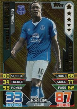 2015-16 Topps Match Attax Premier League Extra - Limited Edition - Gold #LE2 Romelu Lukaku Front