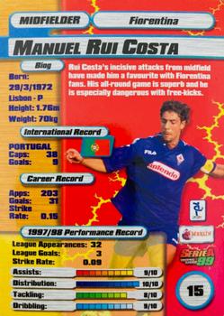 1998-99 Merlin Serie A 99 #15 Manuel Rui Costa Back