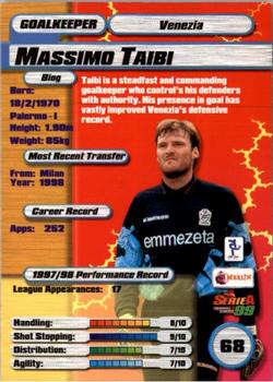 1998-99 Merlin Serie A 99 #68 Massimo Taibi Back