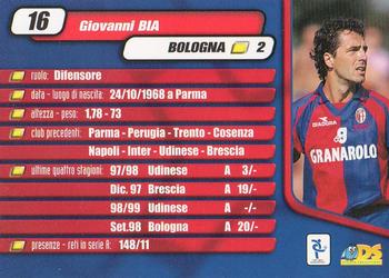 2000 DS Pianeta Calcio Serie A #16 Giovanni Bia Back