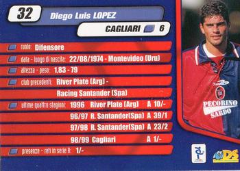 2000 DS Pianeta Calcio Serie A #32 Diego Luis Lopez Back