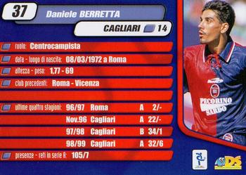2000 DS Pianeta Calcio Serie A #37 Daniele Berretta Back