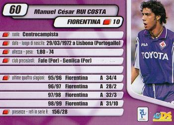 2000 DS Pianeta Calcio Serie A #60 Rui Costa Back