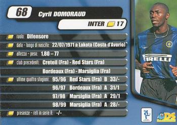 2000 DS Pianeta Calcio Serie A #68 Cyril Domoraud Back