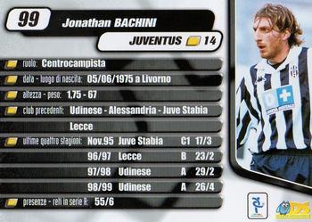 2000 DS Pianeta Calcio Serie A #99 Jonathan Bachini Back