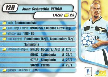 2000 DS Pianeta Calcio Serie A #120 Juan Sebastian Veron Back