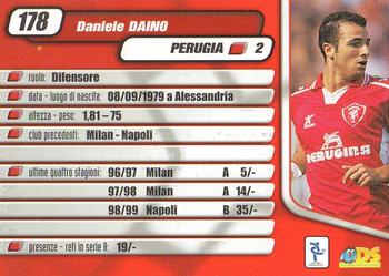 2000 DS Pianeta Calcio Serie A #178 Daniele Daino Back