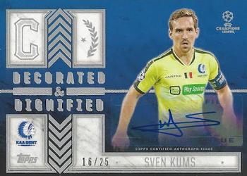 2015-16 Topps UEFA Champions League Showcase - Decorated and Dignified Autograph #DD-SK Sven Kums Front