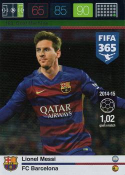 2015 Panini Adrenalyn XL FIFA 365 #163 Lionel Messi Front