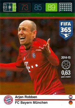 2015 Panini Adrenalyn XL FIFA 365 #166 Arjen Robben Front