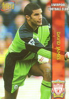 1998 Futera Liverpool #14 David James Front