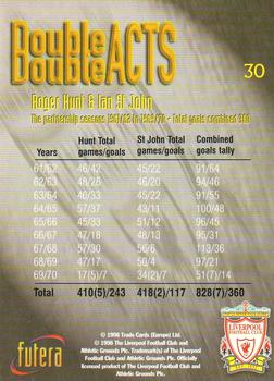 1998 Futera Liverpool #30 Hunt / St. John Back