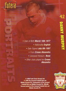 1998 Futera Liverpool #42 Danny Murphy Back