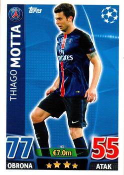 2015-16 Topps Match Attax UEFA Champions League Polish #63 Thiago Motta Front