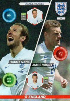 2016 Panini Adrenalyn XL England #83 Harry Kane / Jamie Vardy Front