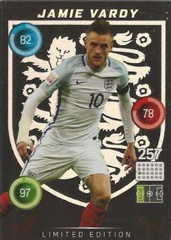 2016 Panini Adrenalyn XL England - Limited Edition #NNO Jamie Vardy Front