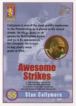 1998 Futera Aston Villa Fans Selection #55 Stan Collymore Back