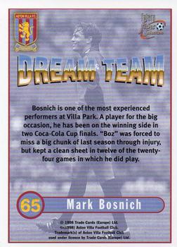 1998 Futera Aston Villa Fans Selection #65 Mark Bosnich Back