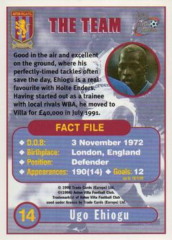 1998 Futera Aston Villa Fans Selection - Foil #14 Ugo Ehiogu Back