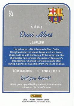 2016-17 Donruss #24 Dani Alves Back