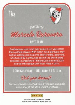 2016-17 Donruss #153 Marcelo Barovero Back
