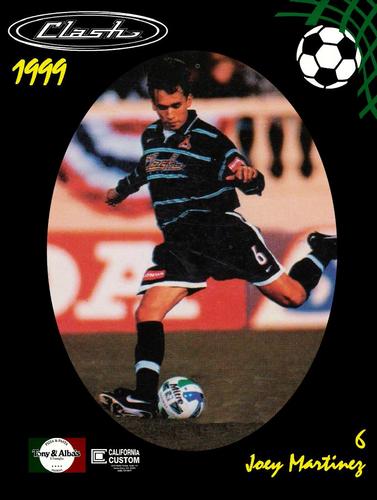 1999 San Jose Clash Lineup Cards #15 Joey Martinez Front