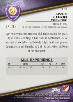 2016 Topps MLS - Blue #166 Cyle Larin Back