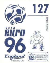 1996 Merlin's Euro 96 Stickers #127 Kostadinov Back