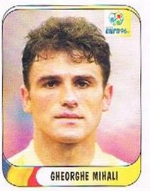 1996 Merlin's Euro 96 Stickers #134 Gheorghe Mihali Front