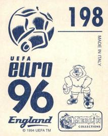 1996 Merlin's Euro 96 Stickers #198 Martin Frydek Back