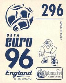 1996 Merlin's Euro 96 Stickers #296 Domingos Back