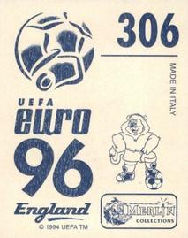 1996 Merlin's Euro 96 Stickers #306 Oguz Cetin Back