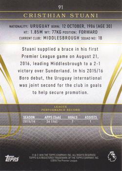 2016 Topps Premier Gold #91 Christian Stuani Back