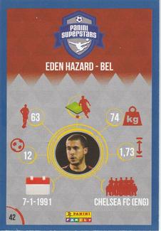 2016 Panini Superstars Slovakian Edition (Blue Border) #42 Eden Hazard Back