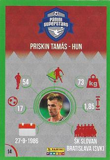 2016 Panini Superstars Hungarian Edition (Green Border) #14 Tamas Priskin Back