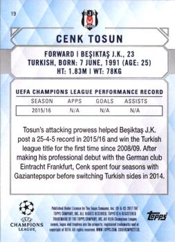 2017 Topps UEFA Champions League Showcase #19 Cenk Tosun Back