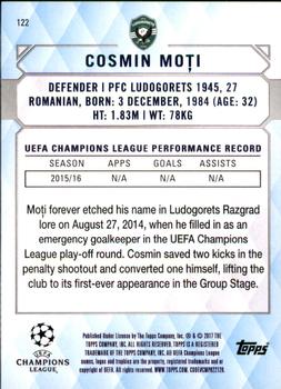 2017 Topps UEFA Champions League Showcase #122 Cosmin Moti Back