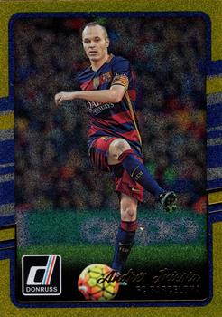 2016-17 Donruss - Gold #22 Andres Iniesta Front