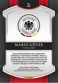 2016-17 Panini Select #22 Mario Gotze Back